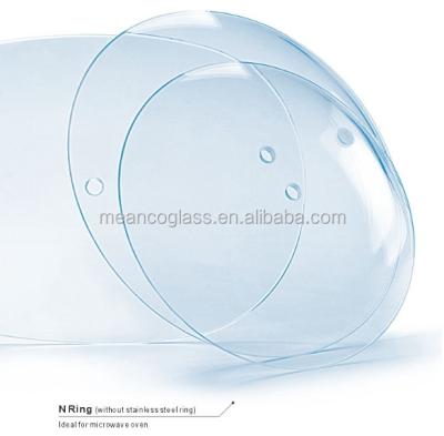 China Hygienic decorative glass toughten glass lid without ss ring for oven use for sale