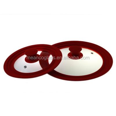 China Good Quality Product Viable Silicon Rim Tempered Coverglass Lid for sale