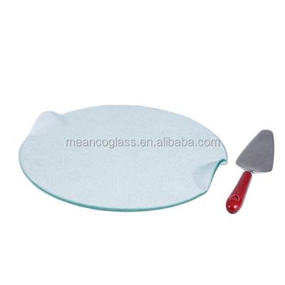 China Viable Microwave Safe Glass Pizza Pan for sale