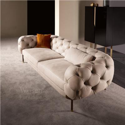 China Soft Modern Leather Living Room Sofas Lightweight Luxury Style Sofas for sale