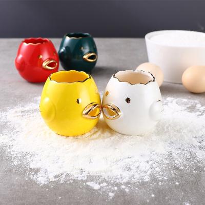 China Nordic Creative Ceramic Protein Separator Egg White Tableware Stored Cooking Tools Easy To Clean for sale