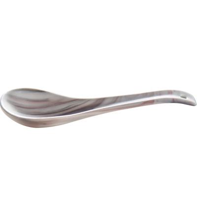 China Viable Ceramic Soup Spoon in Marbleing for sale