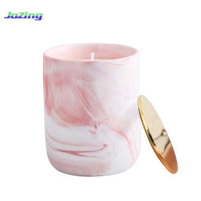 China Natural Soy Wax Scented Candles Latest Product High End Luxury Soy Wax Home Scent Candle In Ceramic Jar for sale