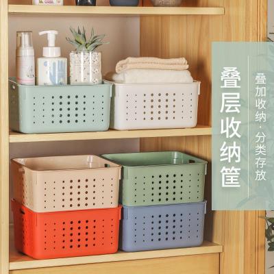 China New Fashion Stocked Laundry Hamper With Lid Style Plastic Clothing Snack Storage Packaging Toys Organizer Eco Material Make Up Organizer for sale