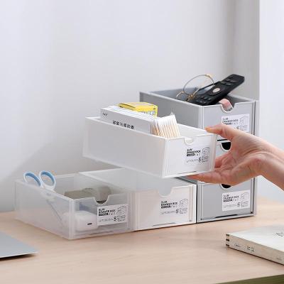 China Success Viable Factory Wholesale Storage Drawer Desk Multifunctional Stackable Plastic Organizer for sale