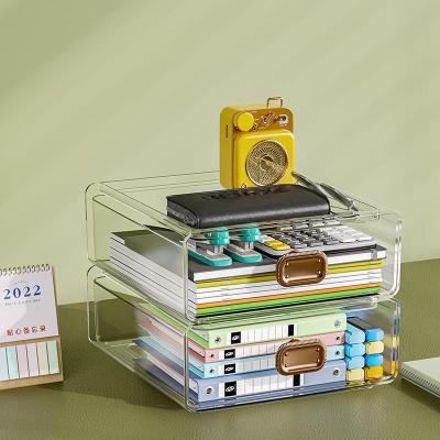 China Desktop Type Stored Multi-Layer Pet Office Home Multi-Scene Factory Hot Selling Storage Box Drawer Stable Transparent Storage Box for sale