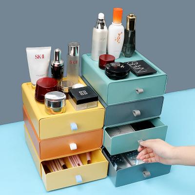 China New Fashion Desk Accessories Storage Plastic Cable Storage Organizer Boxes Phone Stationery Keeper Table Desk Clean Drawer for sale