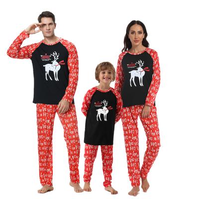 China Breathable Wholesale Clothing Home Clothes Parent-child Costume Christmas White Senior Pajamas With Christmas Pajamas for sale