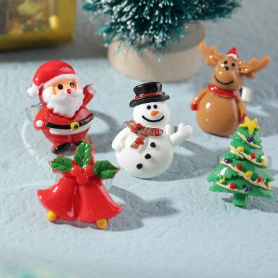 China Ring Cute Cartoon Santa Claus Christmas Tree Snowman Creative Ring New Arrivals Cute Gift Jewelry for sale