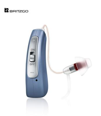 China Comfortable Design USB Charged Digital BTE Hearing Aid 34.7*15*10mm for sale