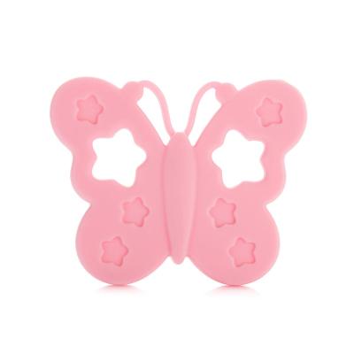 China 100%food Grade Silicone Teether Baby Teethers Baby Box Toy Educational Butterfly Gift Food Grade Set Chew Sea Animal Cardboard Safe Fruit Sensory Silicone Teether for sale