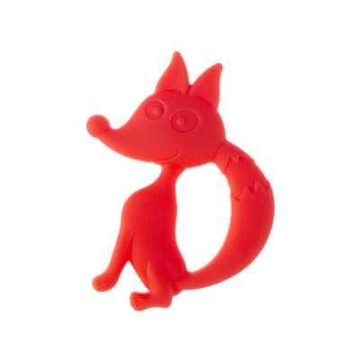 China 100%food grade Silicone Sensory Chew Gift Toy Set Sea Animal Safe Fox Food Grade Fruit Baby Silicone Teether for sale