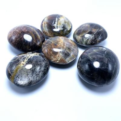 China Europe best selling price natural anorthite gray moonstone polished palmstones reiki healing crystals for sale for sale