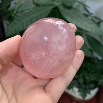 China Europe wholesale prices natural pink rose quartz tumbled palmstone spiritual healing crystals for sale for sale