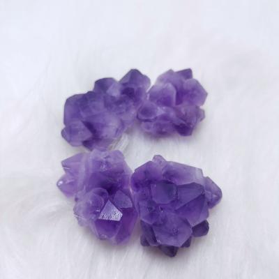 China Europe Natural Raw Amethyst Quartz Crystal Gemstone Group Reiki Healing Rough Amethyst Flower Point Crystal Sale for sale