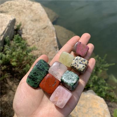 China Europe factory price 8 kinds natural citrine rose quartz clear epidote jasper green red point tumbled stones healing crystals for sale for sale