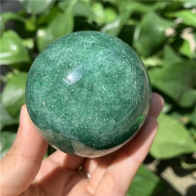 China Europe wholesale price energy sphere strawberry quartz ball natural green reiki healing crystals globe for home decoration for sale