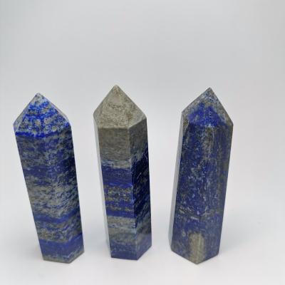 China Wholesale Natural Quartz Crystal Obelisk Points Healing of Europe forhome decoration lapis lazuli tower polyhedrons for sale