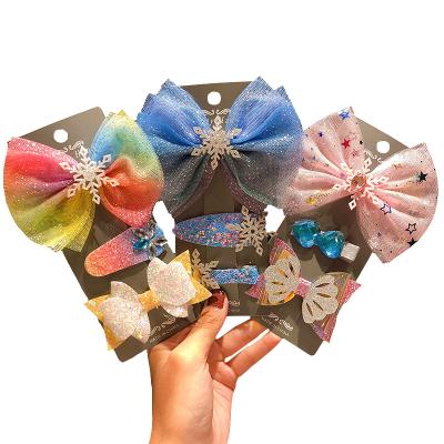 China Fashion Children Princess Cartoon Hair Clip Hair Accessories Hairpin Accessories Gift for sale