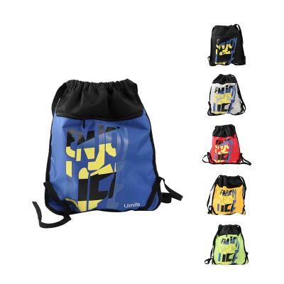 China Waterproof Union Case Custom Gym Sports Bags Zipper Pouch Travel Backpack Waterproof Nylon Drawstring Bags Backpack for sale