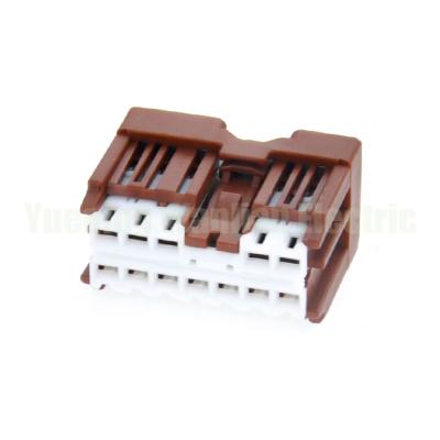 China 12 pin 6098-6956 Brown car wire connectors Female Auto Connector Wire to Wire Connector 2.2series for sale