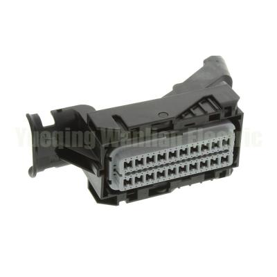 China 34566-0803 80 Pin Automotive ECU Connector Socket Black Color for sale