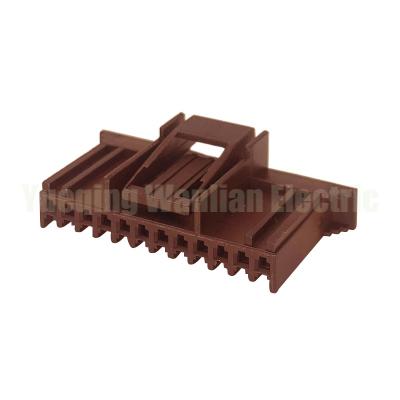 China 12 Pin 211PC122S1017 Female Unsealed Connector Auto Connector brown color FCI for sale