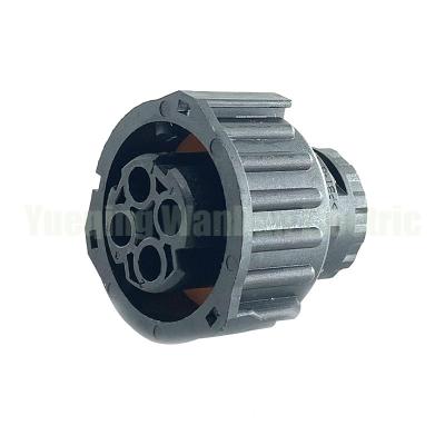 China 4 Pin 1-967325-1 Automotive Round Reverse Solenoid Valve Plug Car Pipeline Transmission Connector for sale