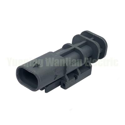 China 2 Pin 2-1703498-3 Automotive Waterproof Cable Connector Electrical Plastic Wire Harness Socket male Plug for sale