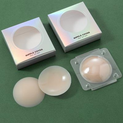 China Wholesale Invisible Silicone Bra Women Reusable Wrapping Bra Non Adhesive Nipple Covers Ultra Thin Silicone Nipple Cover Pies for sale