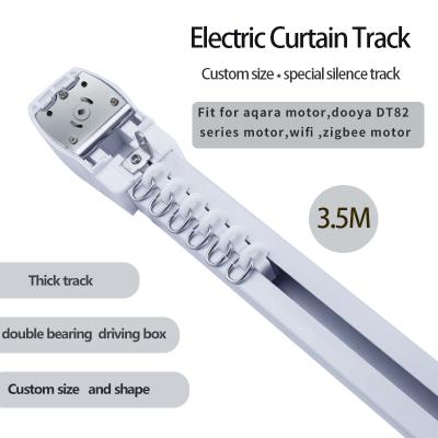 China Hotel curtain smart electric track 3.5m for aqara DT82 WIFI Zigbee curtain motor super silent curtain track quite for smart home for sale