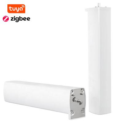 China Hotel Tuya Smart Zigbee Curtain Electric Motor with Battery Timing APP Alexa Google Home Voice Control Remote for Smart Home Curtains for sale