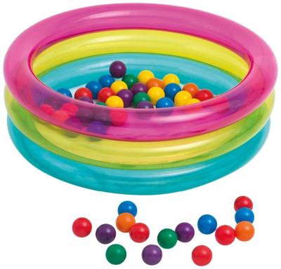 China Comes with 50 (6.5cm) 3-Ring colorful ballz INTEX 48674 Baby's Classic Inflatable Ball Pit Pool for sale