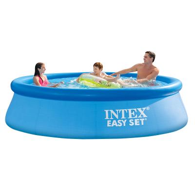 China Phthalate Free PVC 10FT X 30IN Set INTEX Easy Outdoor Adult Inflatable Swimming Pool Large Family Kids Pool for sale