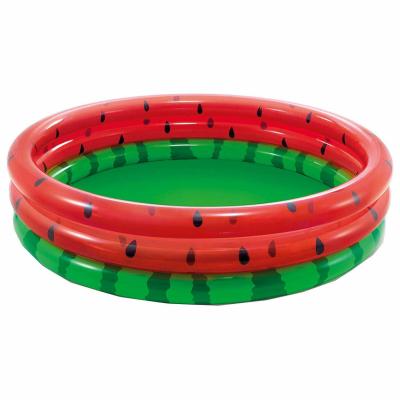 China PVC INTEX 58448 Watermelon Pool 3 Rings Swim Pool Inflatable Swimming Pool for sale