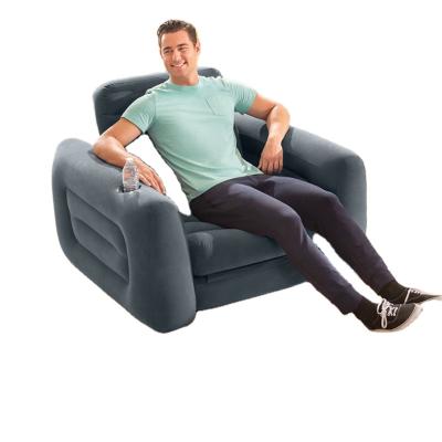 China INTEX RELEASE Foldable 66551 CHAIR Pull Out Inflatable Sofa Bed Single Seater Sofa Chair For Adult for sale