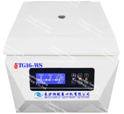 China Maximale snelheid 16600 r/min Centrifuge met lage snelheid Maximale snelheid Rcf 23699xg TG16-WS Te koop