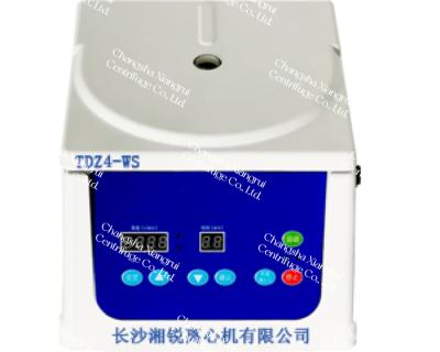 China TDZ4-WS Desktop Low Speed Centrifuge Machine Maximum Speed 4000r/Min 2150xg for sale