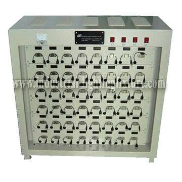 China DCR-2 Cap Lamp Charging Rack 48 Units Coated Metal Input Voltage AC110V AC220V for sale