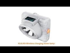 Wireless Charging LED KL6LMA Cordless Miner Head Lamp Mining Lighting Underground Cap