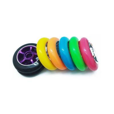 China PU+alloy core PU alloy core wheels scooter wheels for sale