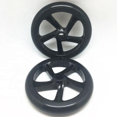 China High Quality PU+PP Plastic Core Kick or Adult Scooter Wheels 200mm for sale