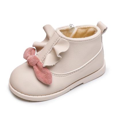 China Waterproof 2021 wholesale new fleece snow hot sale ankle boots for kids very cheap kids fashion flat ankle boots for sale