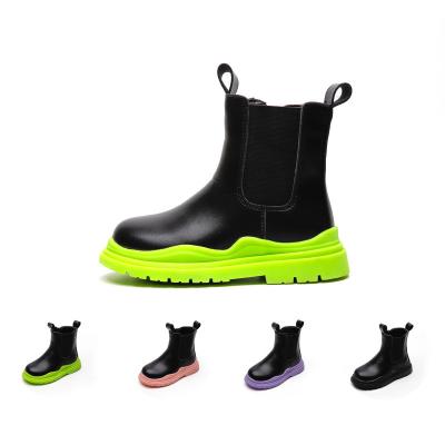 China Hot sale new promotion fashion children's ankle boots waterproof non-slip to fly knitted ankle boots for sale