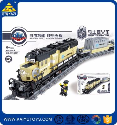 China Construction Toy KAZI Building Blocks 885pcs Electric Train for sale