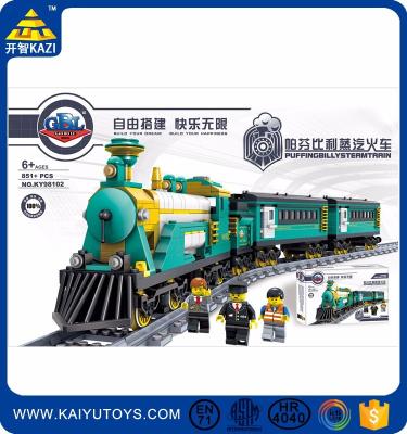 China Plastic Construction Toy KAZI Building Blocks Train Set 851PCS for sale