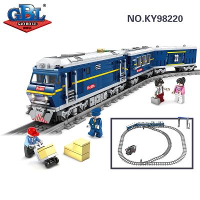 China Building Toy KAZI building block toys train series rail train toys electric train toys for sale