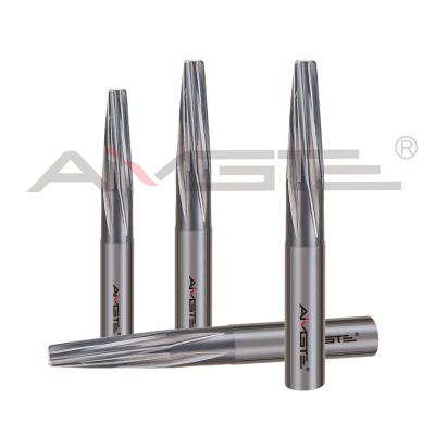 China Spiral Flute Solid Carbide Reamer 12xD Carbide Tapered Reamer For Aluminium for sale