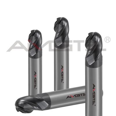 中国 R10 4 フルートエンドミール 0.4μm カービッドボールエンドミール H6 鋼材用 販売のため