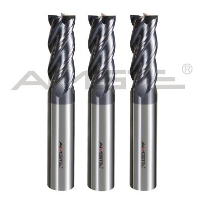 中国 H6 12mm カービッド・エンド・ミル 0.8μm 0.6μm CNC カービッド・エンド・ミル 一般鋼材用 販売のため